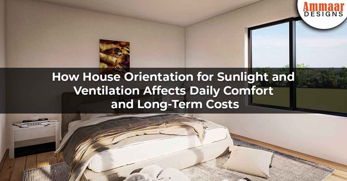 house orientation for sunlight and ventilation, house orientation, passive solar design, natural ventilation, cross ventilation, energy efficient house design, site analysis, building orientation, wind direction in home design, sun path in architecture, thermal comfort, climate responsive architecture