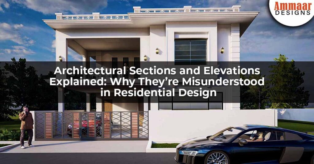 architectural sections and elevations explained,